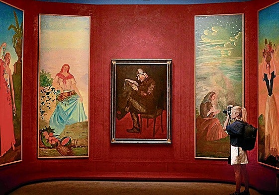 Sala del Museo Granet en Aix, que acoge la exposición 'Cézanne au Jas de Bouffan'.