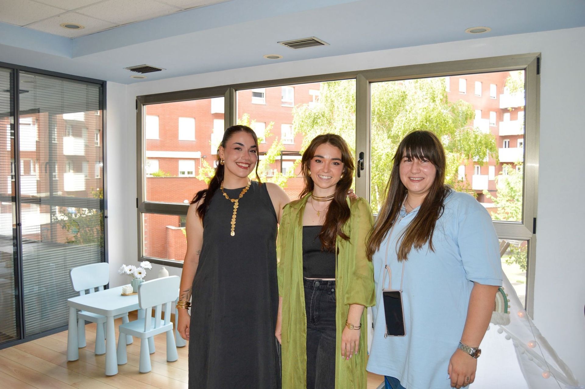 Irene Aberasturi, María Sáez y Rebeca Fernández.