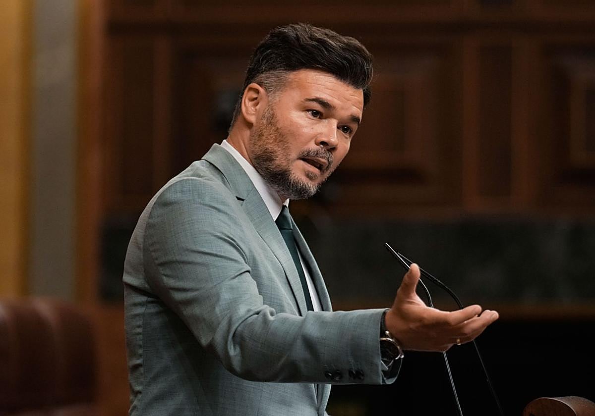 El portavoz de ERC, Gabriel Rufián.