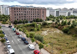 Parcela en la que se construirán los nuevos pisos tasados en Borinbizkarra.