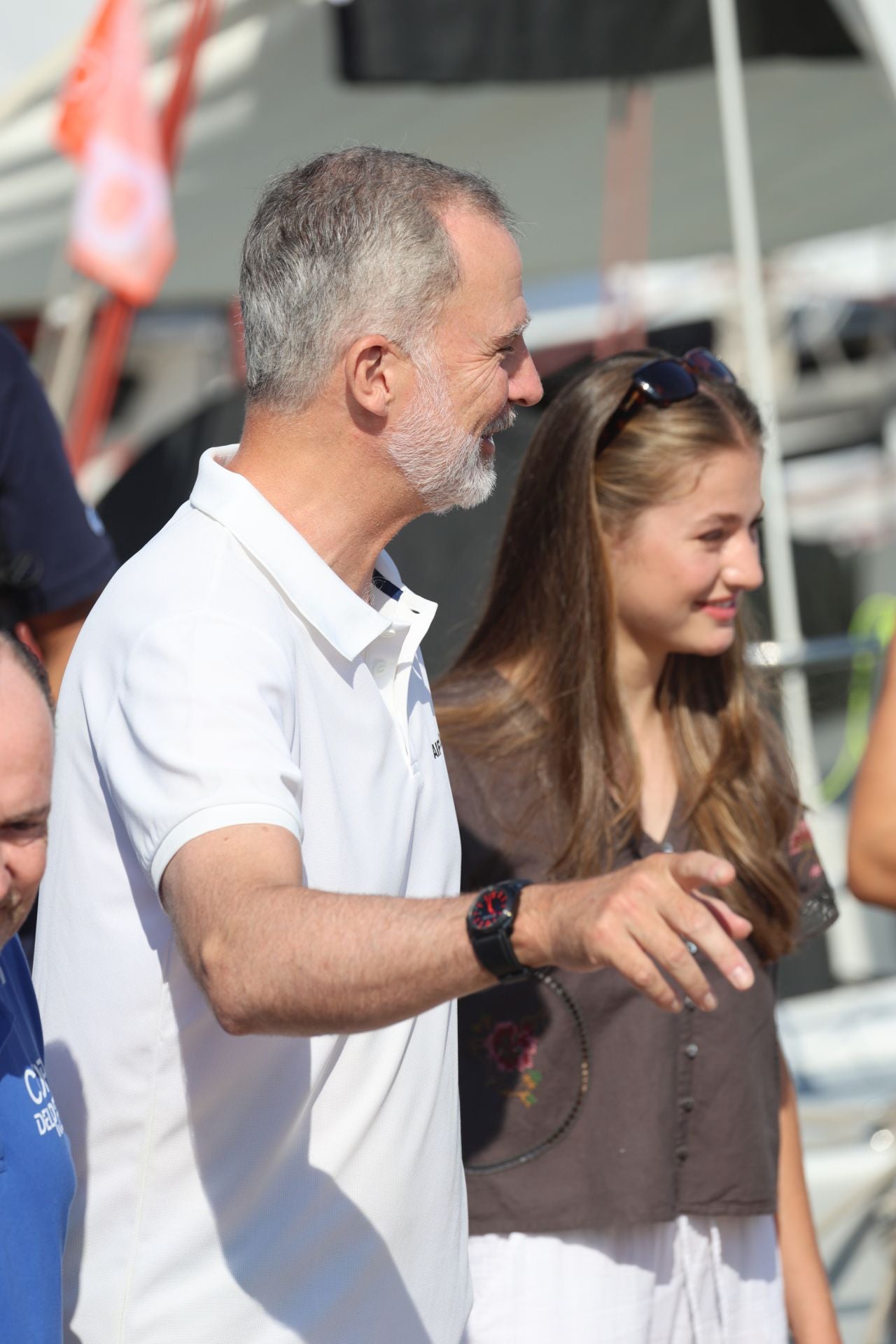 La visita sorpresa de Leonor en el Náutico de Palma: abrazo al Rey y apoyo a los equipos femeninos de vela