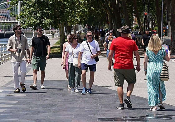 Aviso amarillo por altas temperaturas este lunes en Bizkaia: máximas por encima de los 34 grados