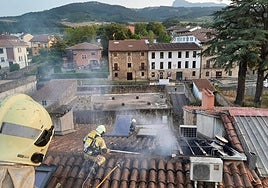Fotografía del lugar del incidente, publicada por los bomberos.