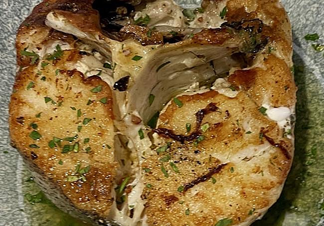 Tronco de merluza el estilo Penalty.