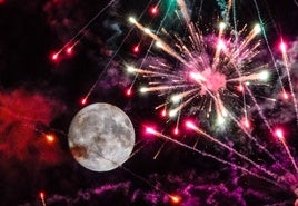 Los fuegos artificiales de Vitoria, en imágenes