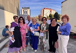 Manoli de Inés, Milagros Díez, José Gálvez, Ana Martín, Eduardo Sáinz, Sara Marcos, Rosa Álvarez y Mariluz Sánchez.