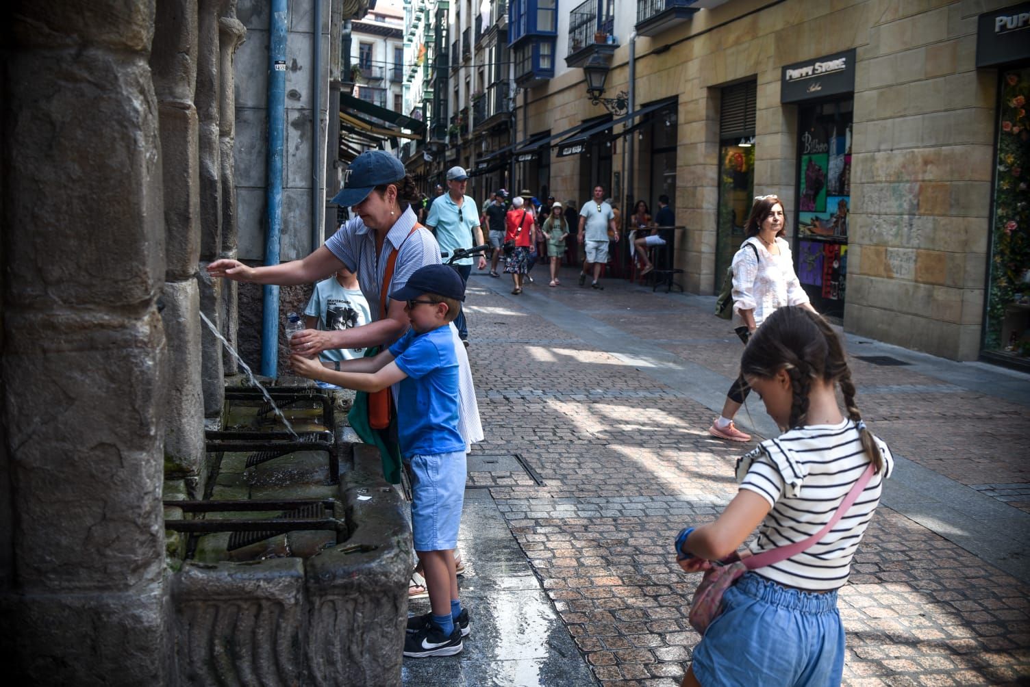 Bilbao con más de 40 grados al sol