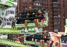 Las barracas ya están en funcionamiento en el parque Etxebarria.