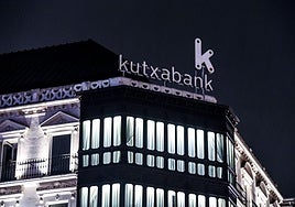 Sede central de Kutxabank en la Gran Vía de Bilbao.