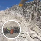 Ladera en la que los servicios de rescate han encontrado el cuerpo sin vida del montañero navarro.
