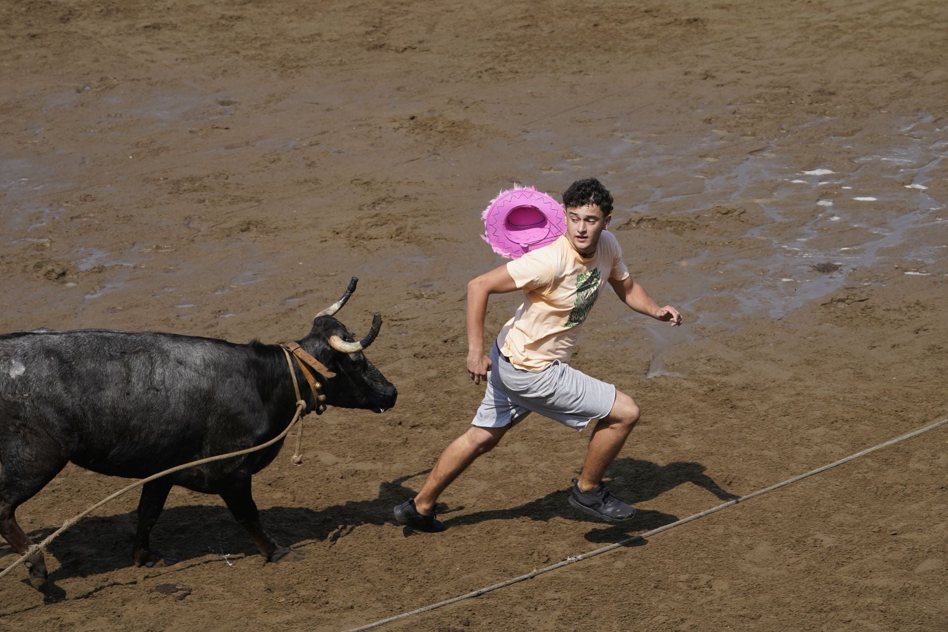 Las mejores imágenes de la &#039;sokamuturra&#039; del Puerto Viejo de Getxo