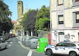 La pelea se produjo en la calle San Martín de Algorta.