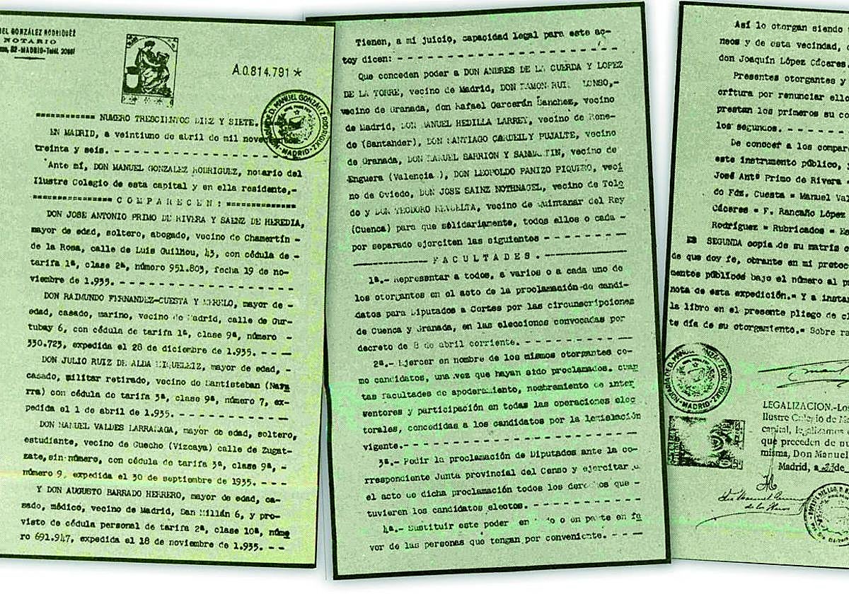 Un acta notarial cambia el relato de las últimas horas de Lorca