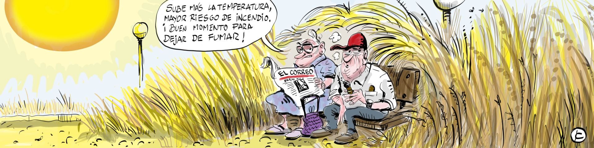 La viñeta de Cerrajería sobre la ola de calor en Álava