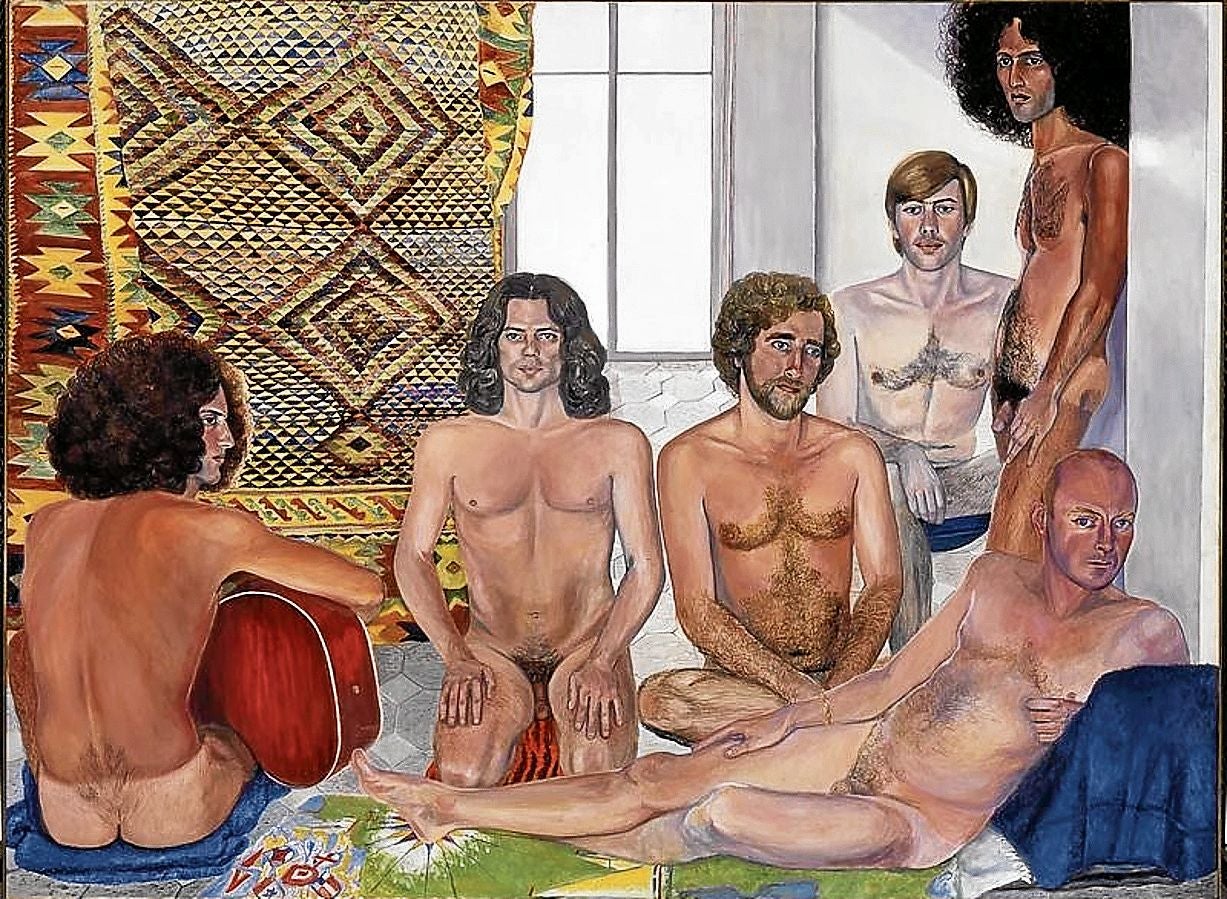 'El baño turco' (1973) de Sylvia Sleigh.