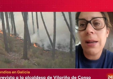 La desesperación de la alcaldesa de un pueblo de Ourense que lucha contra los incendios: «Son muchos días sin dormir»