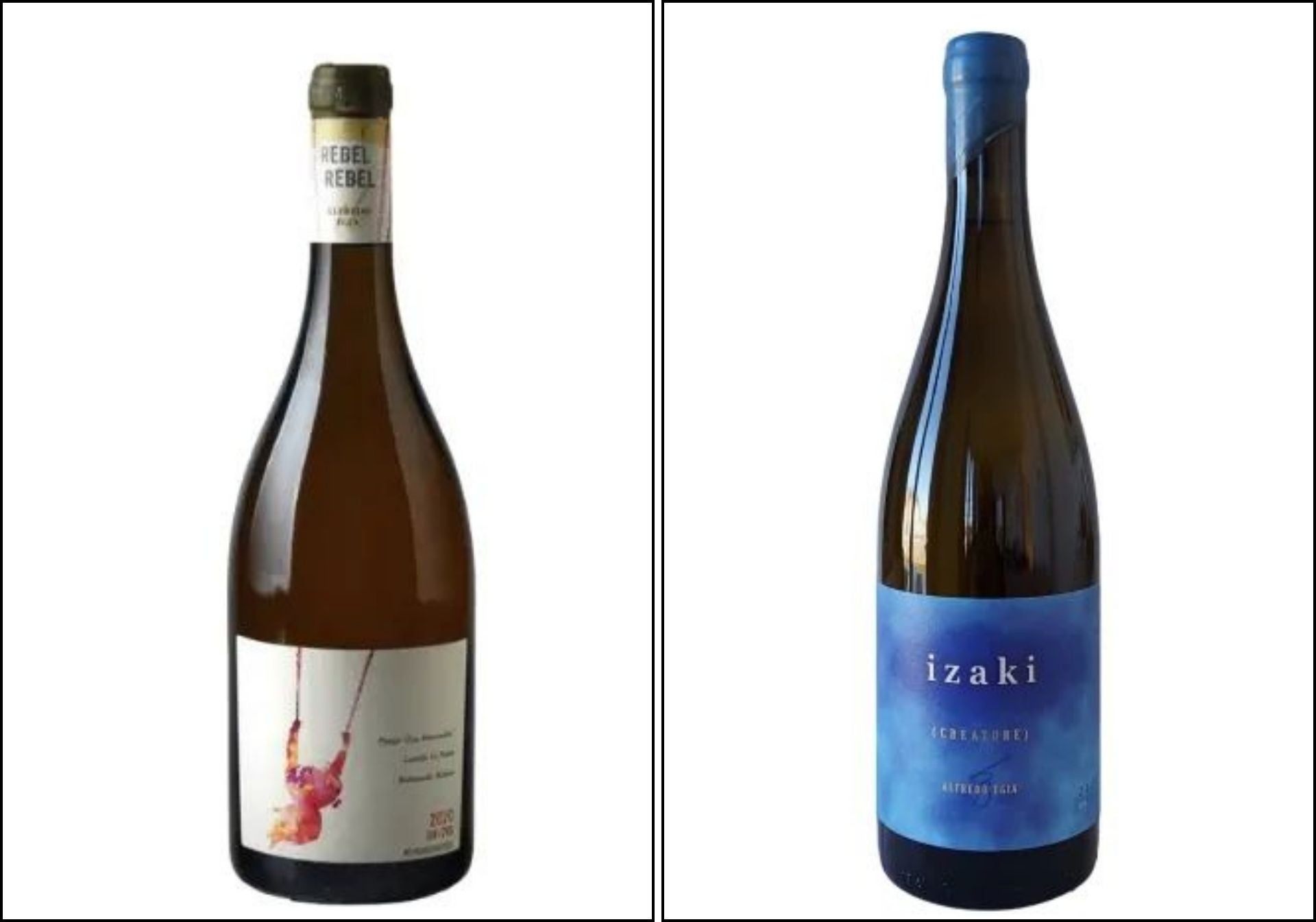 Rebel Rebel, de Egia, y botella de Izaki.