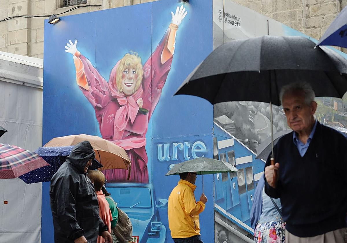 Cambio radical del tiempo en Bilbao para Aste Nagusia: a Marijaia le toca sacar el paraguas