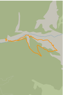 Imagen secundaria 2 - Imágenes de las cascadas e intinerario de la ruta.