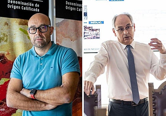 Pablo Franco y José Luis Lapuente, en dos imágenes de archivo.