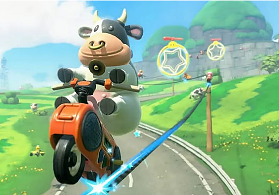 La vaca de 'Mario Kart World'.
