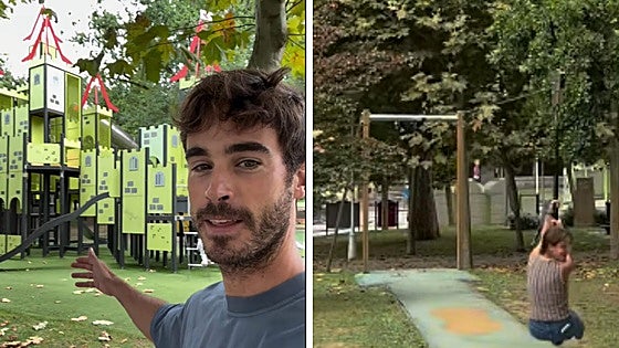 El parque infantil de un pueblo vasco con el que alucinan Marta Pombo y Luis Zamalloa: «Se han pasado de juego»