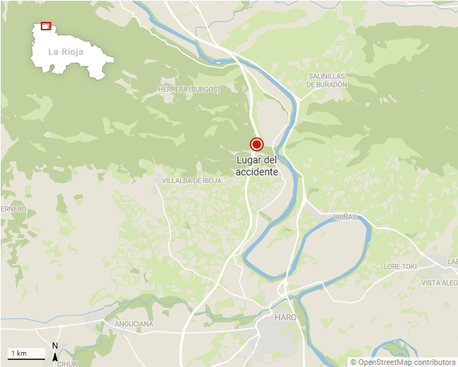 El siniestro tuvo lugar en el kilómetro 80 de la AP-68.