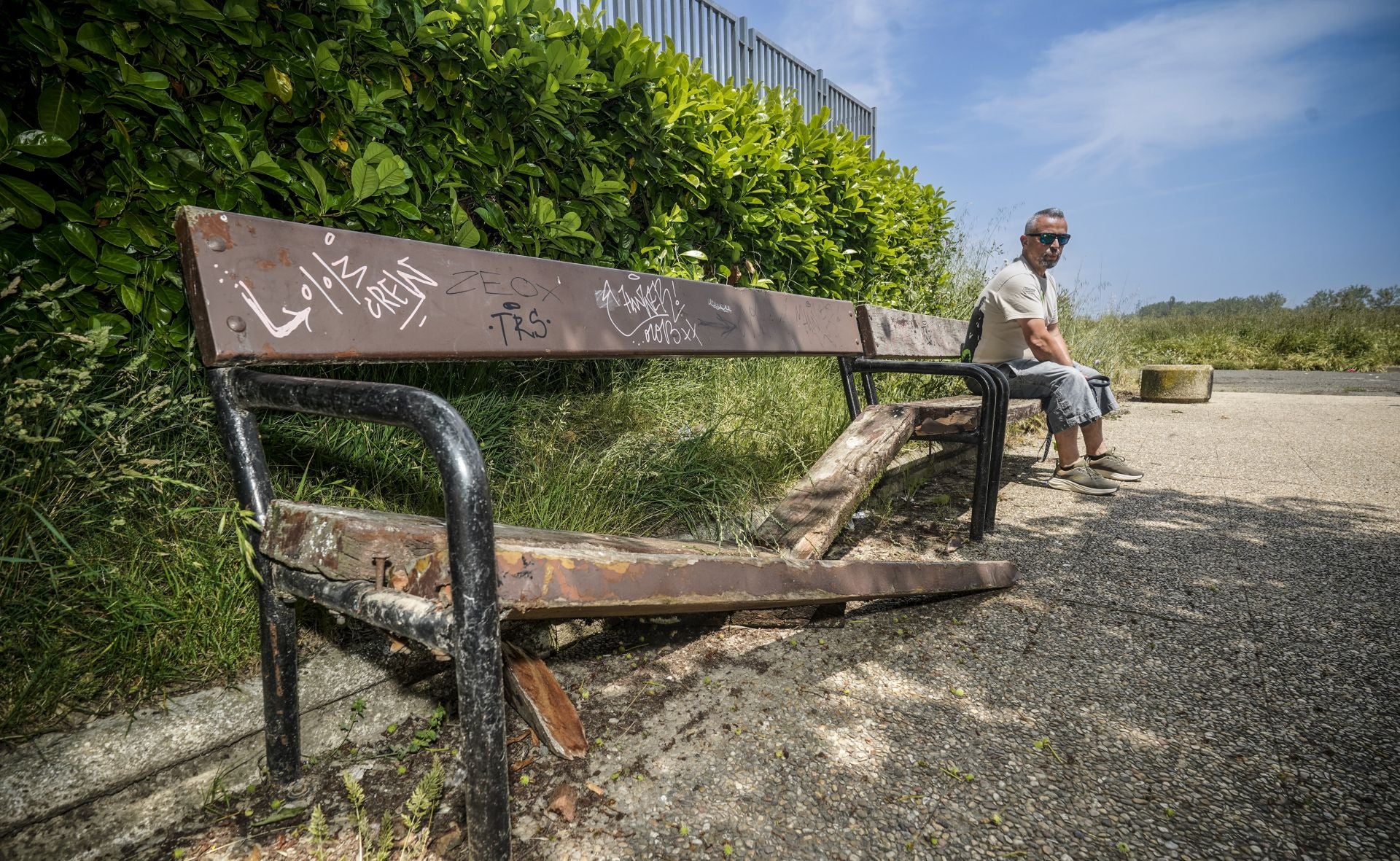 El mal estado de los bancos de Vitoria