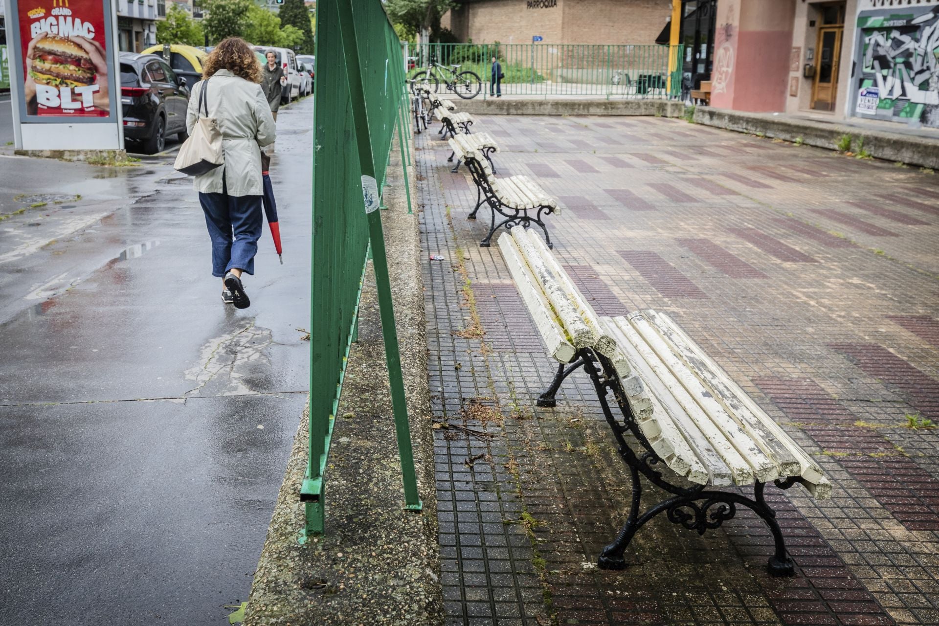 El mal estado de los bancos de Vitoria