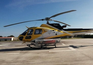 Regresa a Euskadi el hélicóptero antiincendios que participó en la extinción de los incendios de Castilla y León