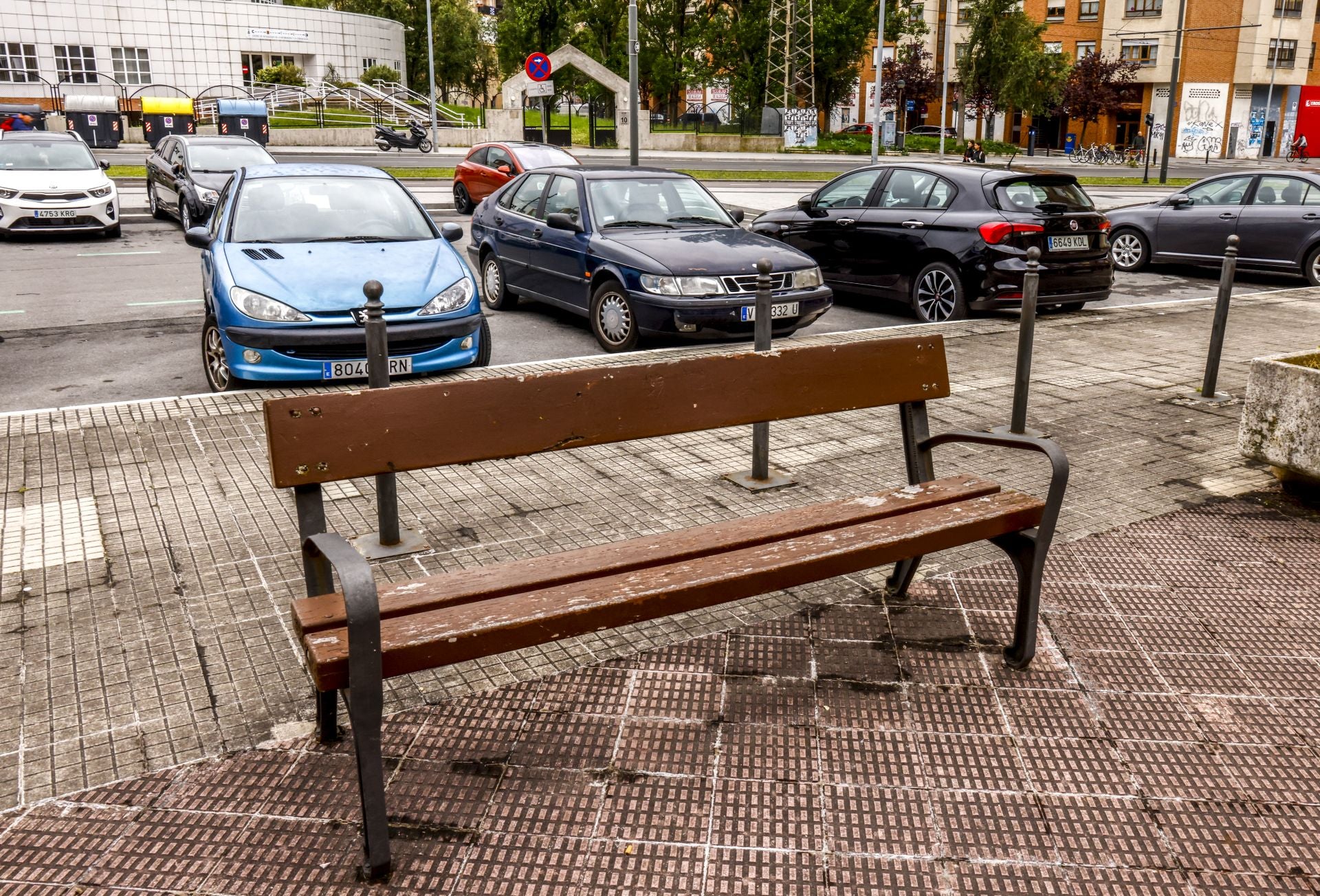 El mal estado de los bancos de Vitoria