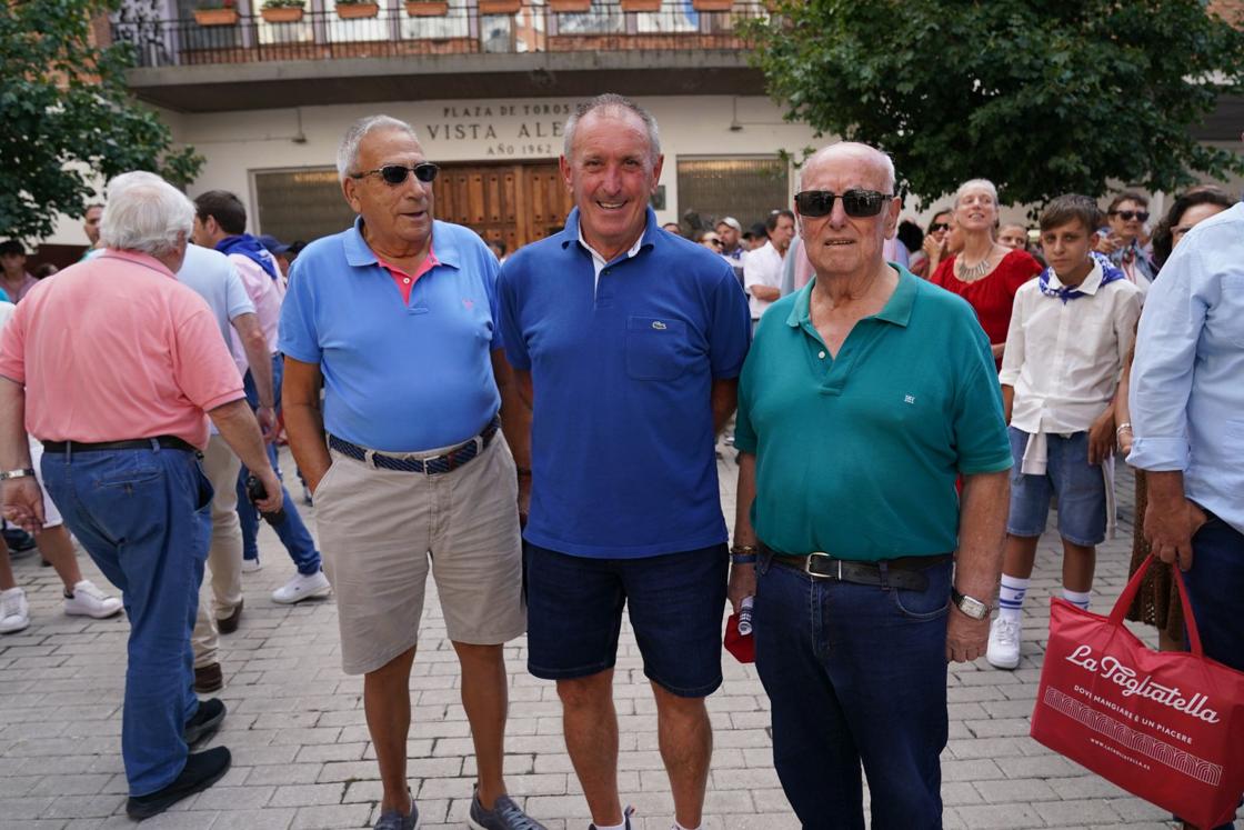 Txomin Santos, Wenceslao Cavia y Gaspar Holgado.