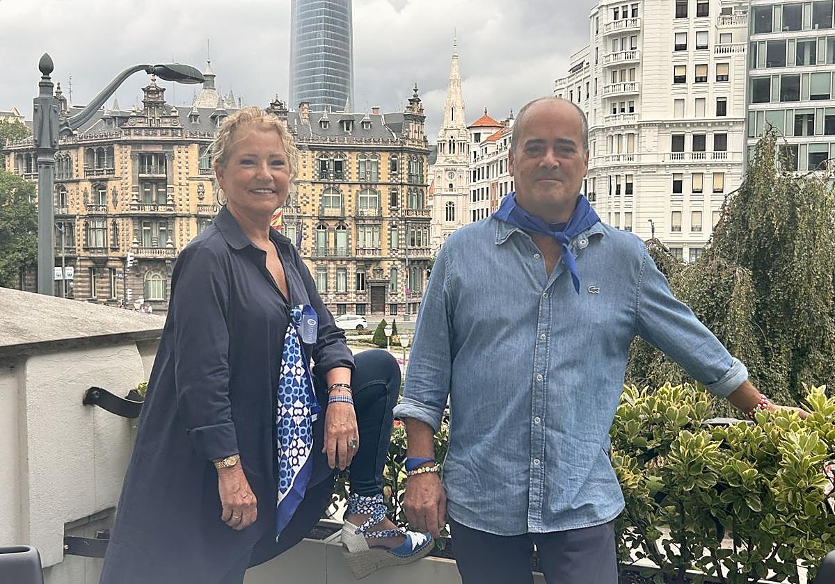 Sandra Aurtenetxe y Roberto Burgo, en el Hotel Carlton.