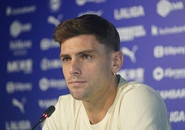 Boyé, durante su presentación como jugador del Alavés.