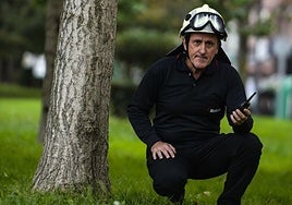 El jefe de Montes de Bizkaia, Carlos Uriagereka.