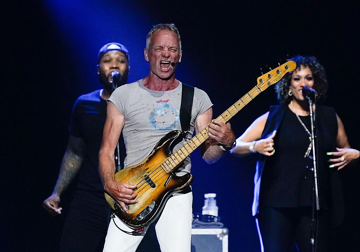 Sting en un concierto en Miribilla.