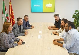 Otegi, Elejabarrieta y Jacinto, reunidos hoy con los dirigentes de Més per Mallorca.