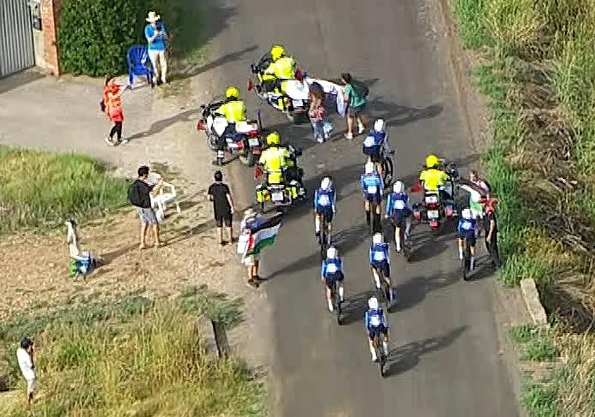 Una protesta propalestina frena al Israel en la crono por equipos de La Vuelta