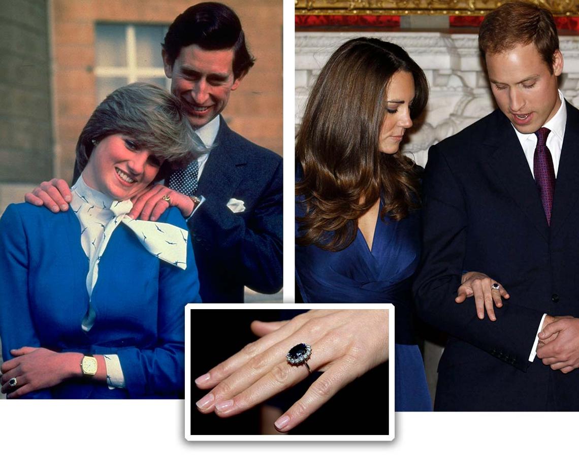 Lady Di y Kate Middleton lucen el mítico anillo de compromiso que Carlos de Inglaterra regaló a Diana.