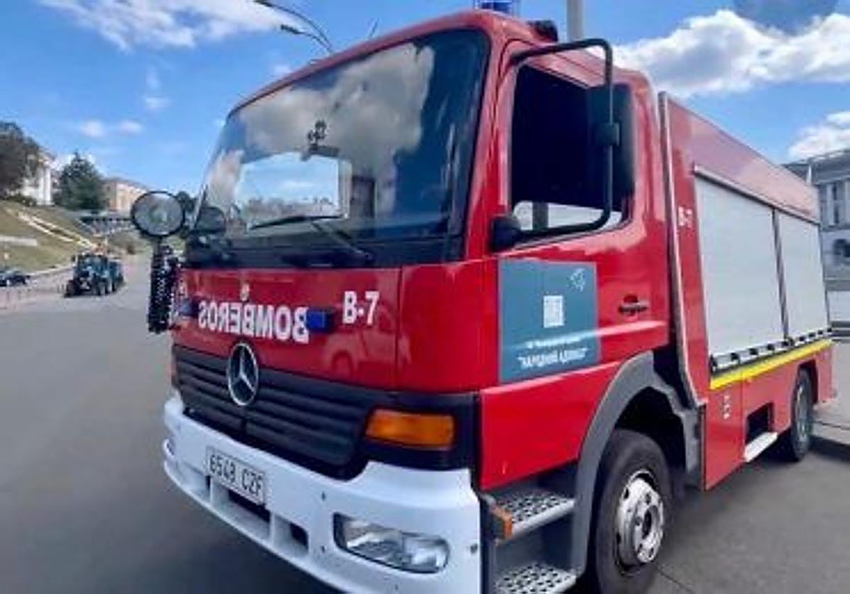 Vitoria dona dos camiones de bomberos a Ucrania