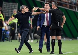 Valverde, tras su roja: «Ha sido por mis aspavientos, pero con una amarilla lo hubiera solventado»