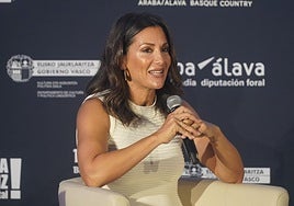 Nagore Robles en la presentación en el FesTVal.