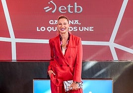 Anne Igartiburu, este martes en Vitoria.