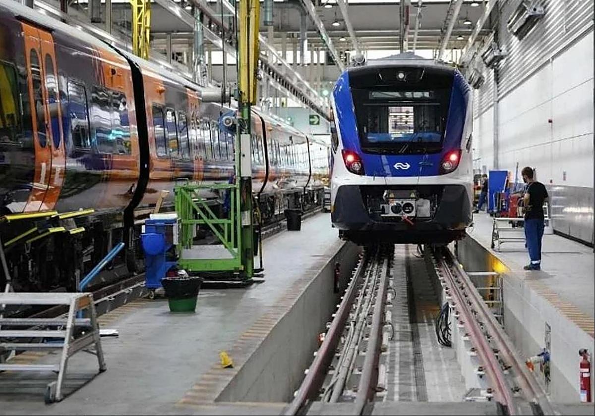 Modelo de tren de CAF similar al que se construiría en Bélgica.