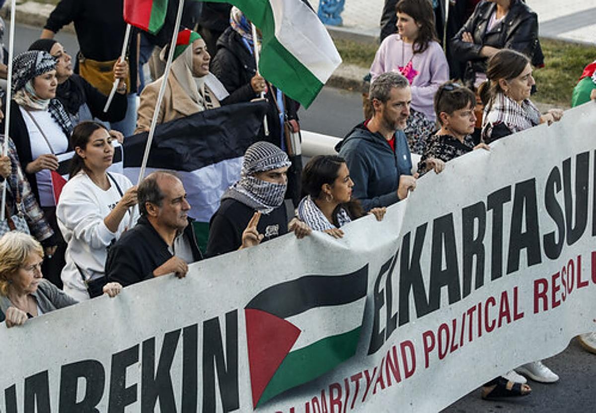 Una protesta en Navrra en contra de Israel casi provoca una caída masiva... y hoy se esperan más concentraciones en Bizkaia