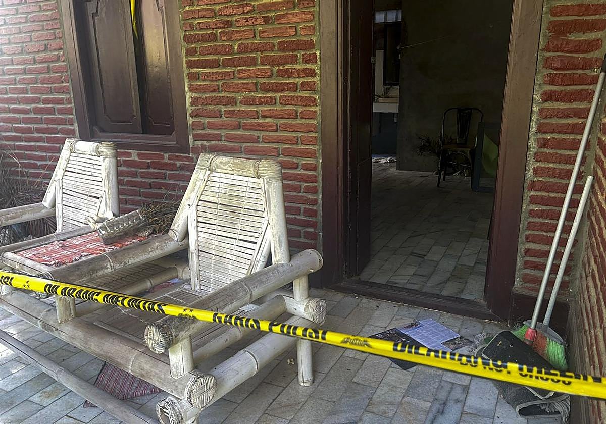 Vista de la habitación del hotel Bumi Aditya, en Senggigi, al oeste de la isla de Lombok, donde se alojaba la española Matilde Muñoz.
