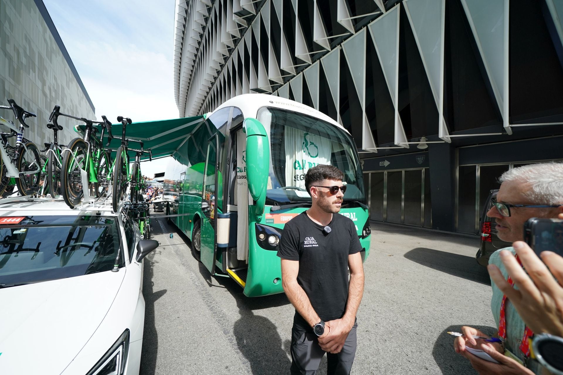 La Vuelta se deja sentir en las calles de Bilbao