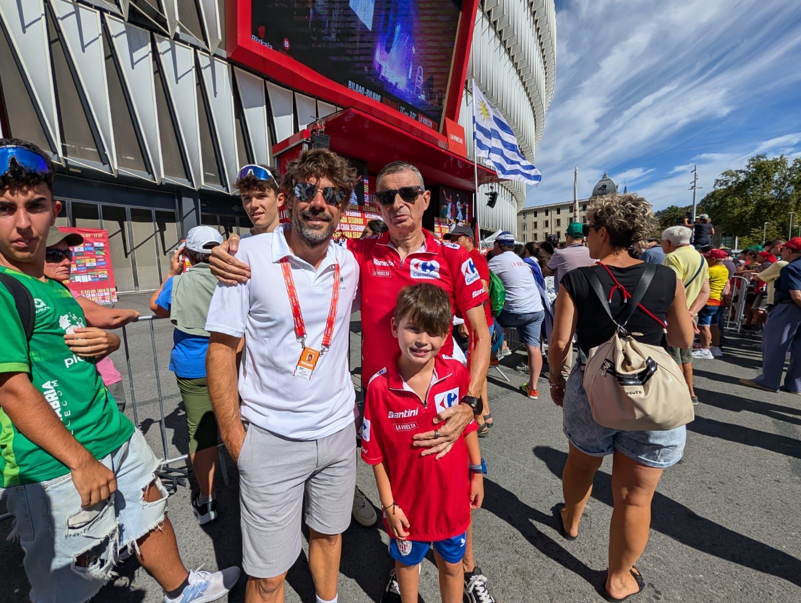 La Vuelta se deja sentir en las calles de Bilbao