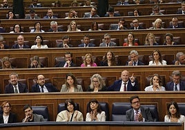 Vista general de los diputados durante una sesión de control al Gobierno, en el Congreso de los Diputados, a 18 de septiembre de 2024, en Madrid.