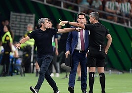 Cuatro partidos de sanción a Valverde por su expulsión en La Cartuja